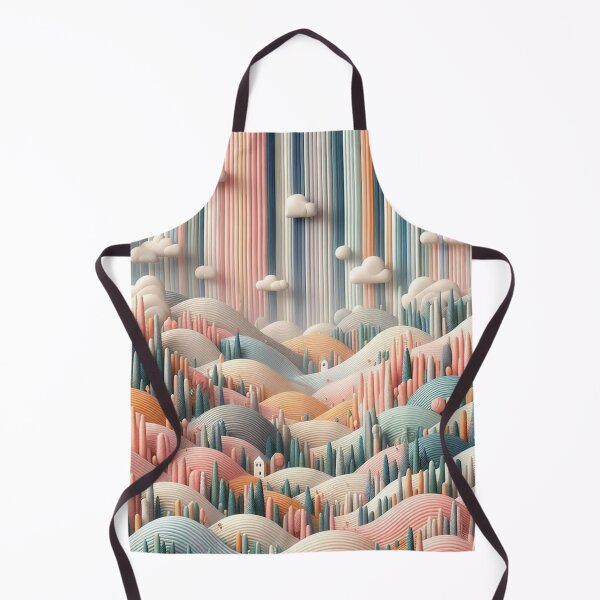 Item preview, Stripes and Pastel Mountains Fabric Collection designed and sold by Rui Fernandes.