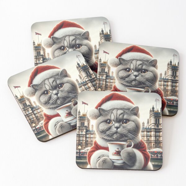 Item preview, London Christmas Charm: British Shorthair Cat designed and sold by aikittycats.
