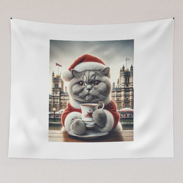 Item preview, London Christmas Charm: British Shorthair Cat designed and sold by aikittycats.