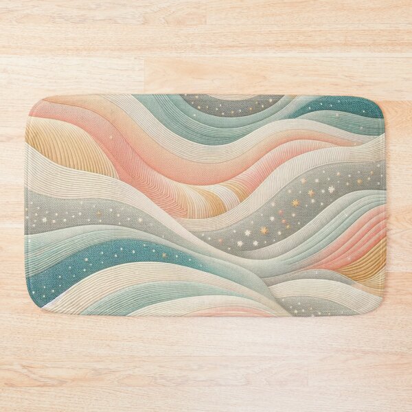 Item preview, Tranquil Waves in Soft Hues Fabric Collection designed and sold by Rui Fernandes.