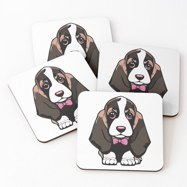 Item preview, Cute Basset Hound Cartoon designed and sold by thegirlyshoppe.