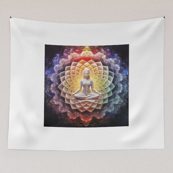 Item preview, White Tara is the center of the Mandala designed and sold by TheGlassPortal.