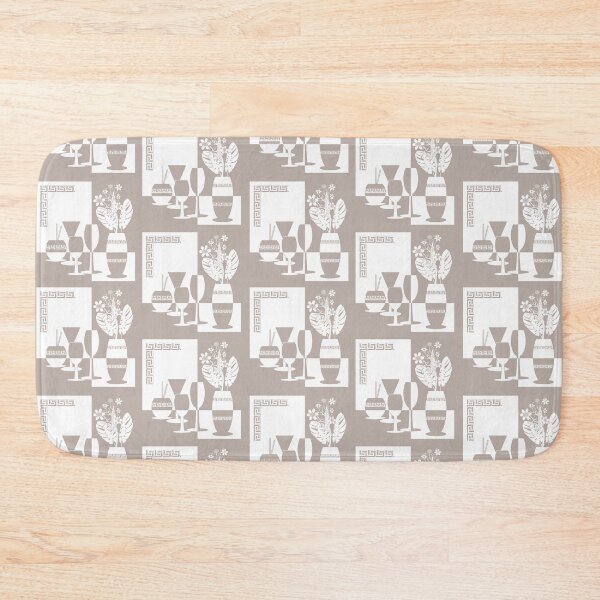 Item preview, Painting vase with flowers and wine glasses light beige designed and sold by fuzzyfox.