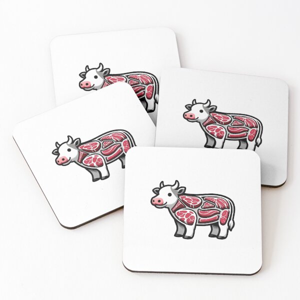 Item preview, Cow with Steaks Inside - Design 2 designed and sold by nikkolaus.