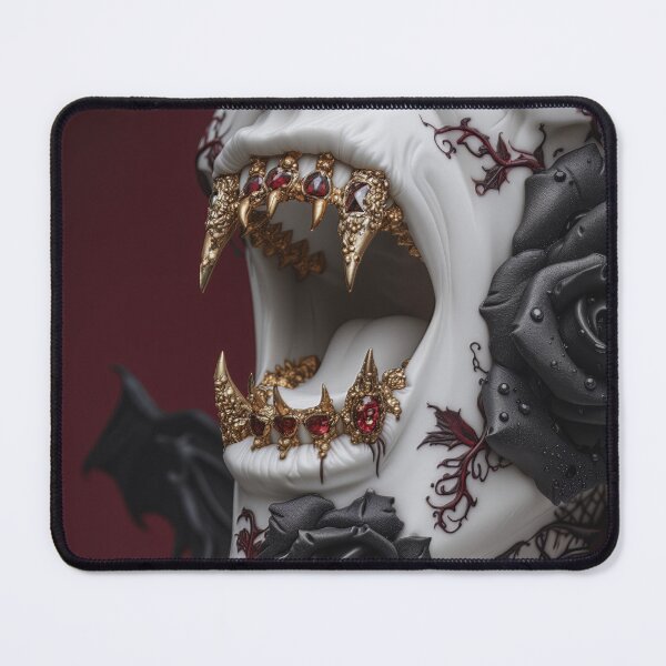 Item preview, Gothic Elegance: Porcelain Grins and Dark Roses designed and sold by Rage-Ai.