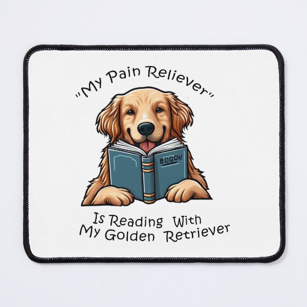 Item preview, Reading With My Golden Retriever designed and sold by Tamer ⭐⭐⭐⭐⭐.