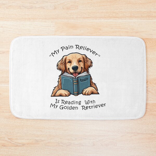 Item preview,  Reading With My Golden Retriever designed and sold by Tamer ⭐⭐⭐⭐⭐.