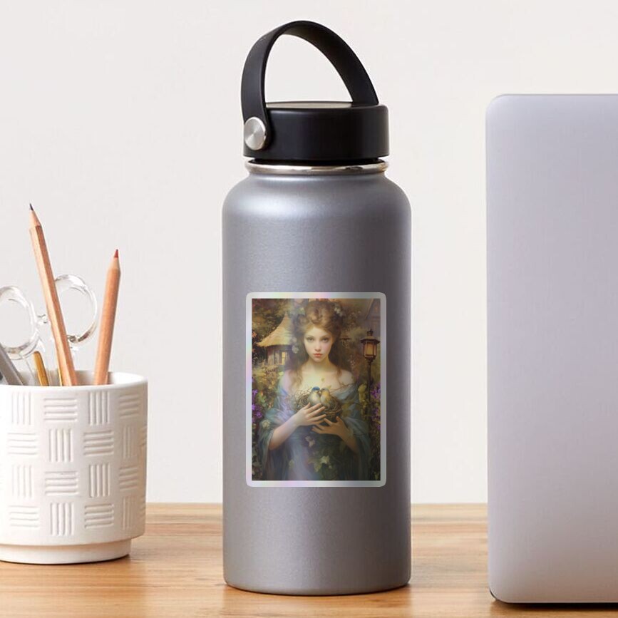 Item preview, Holographic Sticker designed and sold by phatpuppyart.