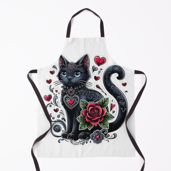 Item preview, Gothic cat goth valentines day goth Sticker designed and sold by Expressions-Sel.