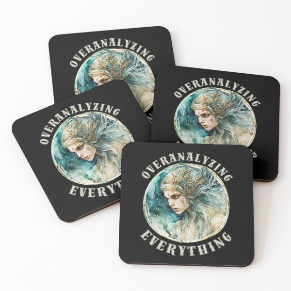 Item preview, Overanalyzing Everything. virgo astrological sign designed and sold by ZodiacWonders.
