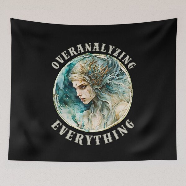 Item preview, Overanalyzing Everything. virgo astrological sign designed and sold by ZodiacWonders.