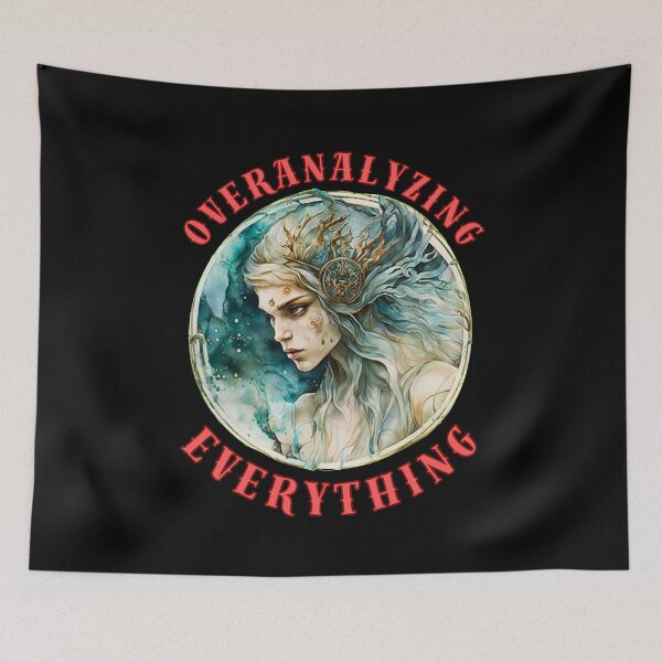 Item preview, Overanalyzing Everything. virgo astrology designed and sold by ZodiacWonders.