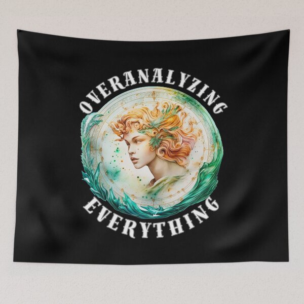 Item preview, Overanalyzing Everything. virgo august designed and sold by ZodiacWonders.