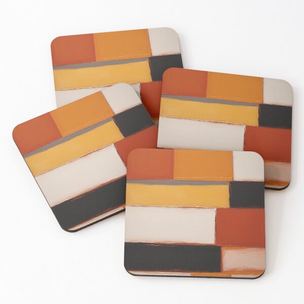 Item preview, Warm Abstracted Horizons designed and sold by DeMuurdecoratie.