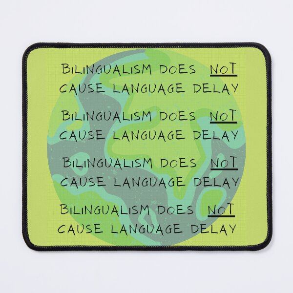 Item preview, Bilingualism does NOT cause language delay! - SLP, SPED, OT, PT designed and sold by slpallday.