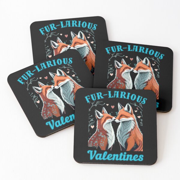 Item preview, Fur-larious Valentines. fox face designed and sold by FoxVibes.