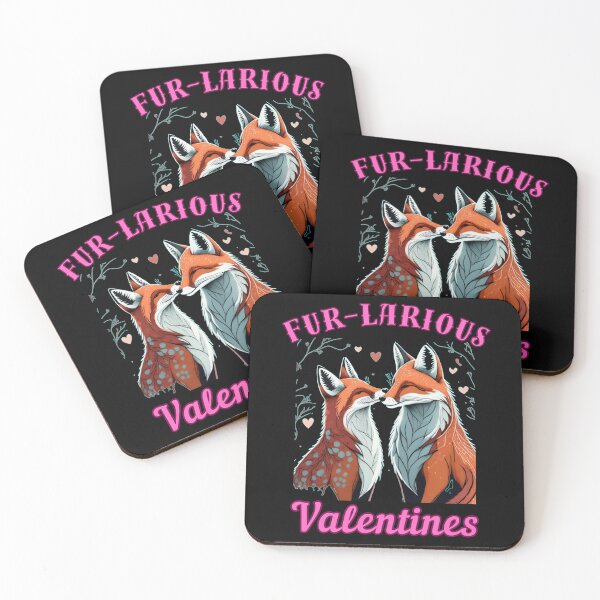 Item preview, Fur-larious Valentines. cool fox designed and sold by FoxVibes.