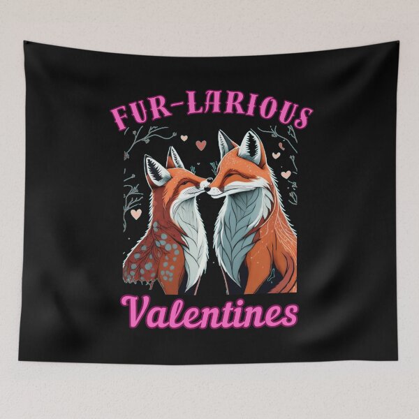 Item preview, Fur-larious Valentines. cool fox designed and sold by FoxVibes.