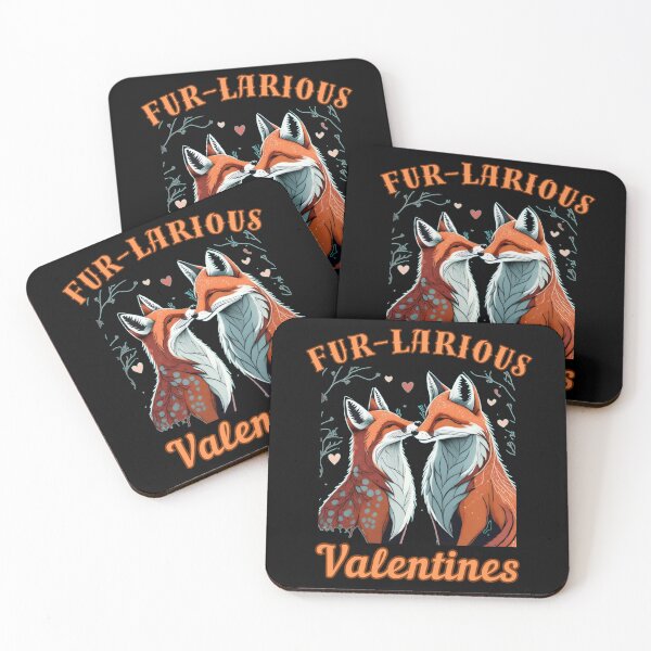 Item preview, Fur-larious Valentines. fox portrait designed and sold by FoxVibes.