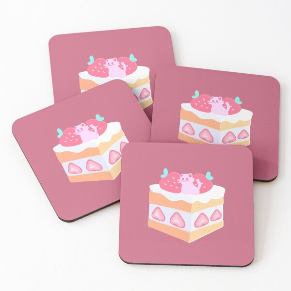Item preview, Strawberry Cake! designed and sold by sillycattos.