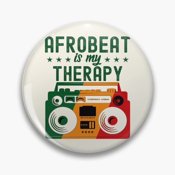 Item preview, Afrobeat is My Therapy Pan-African Colors Boombox | African Dance Music designed and sold by PearlMoonGrapes.