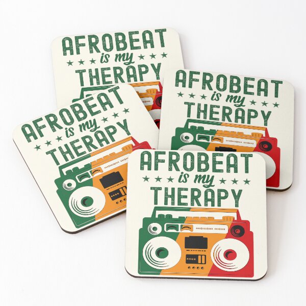 Item preview, Afrobeat is My Therapy Pan-African Colors Boombox | African Dance Music designed and sold by PearlMoonGrapes.