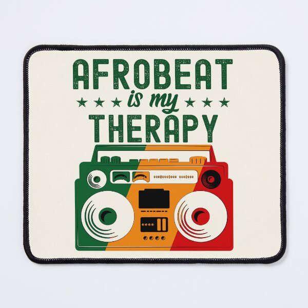 Item preview, Afrobeat is My Therapy Pan-African Colors Boombox | African Dance Music designed and sold by PearlMoonGrapes.