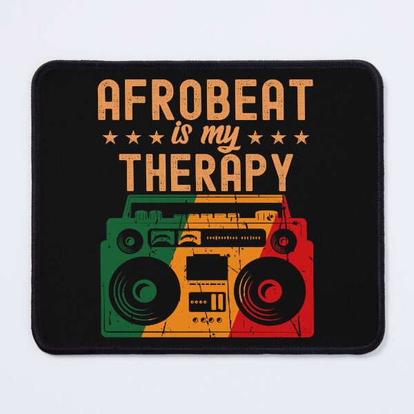Item preview, Afrobeat is My Therapy Pan-African Colors Boombox | African Dance Music - Black designed and sold by PearlMoonGrapes.