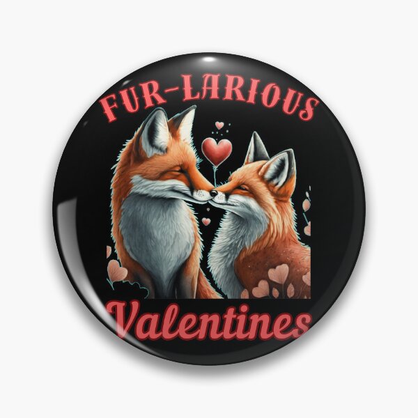 Item preview, Fur-larious Valentines. retro fox designed and sold by FoxVibes.