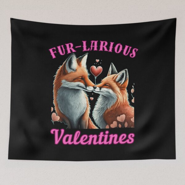 Item preview, Fur-larious Valentines. fox foxes designed and sold by FoxVibes.