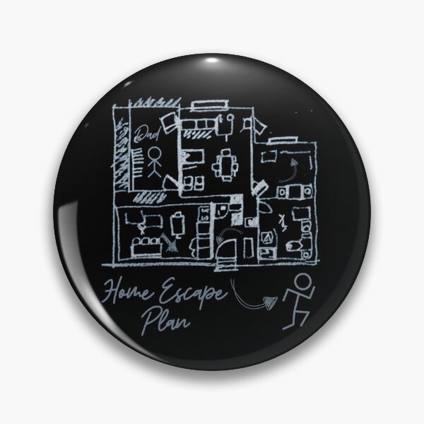 Item preview, Home Escape Plan designed and sold by Psycho-Crazy.