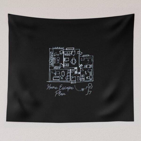 Item preview, Home Escape Plan designed and sold by Psycho-Crazy.