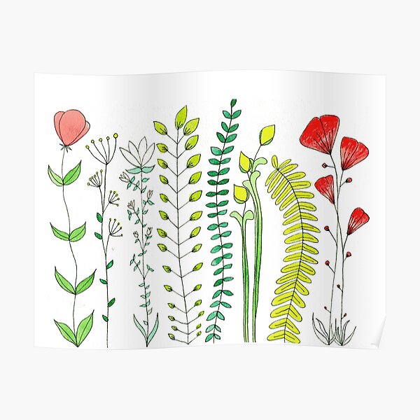 Wild flowers Poster