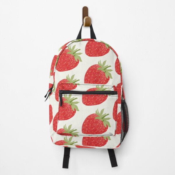 Item preview, Whole strawberry illustration with colored pencil texture. Strawberry isolated on transparent background designed and sold by AlarconStudio.