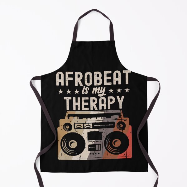 Item preview, Afrobeat is My Therapy Retro Earth Tones Boombox | African Dance Music - Black designed and sold by PearlMoonGrapes.