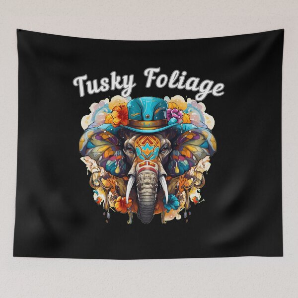 Item preview, Tusky Foliage designed and sold by ElephantVibes.