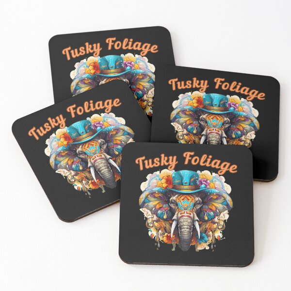 Item preview, Tusky Foliage. surreal elephant designed and sold by ElephantVibes.