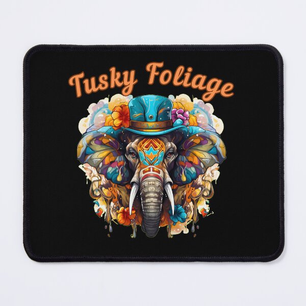Item preview, Tusky Foliage. surreal elephant designed and sold by ElephantVibes.
