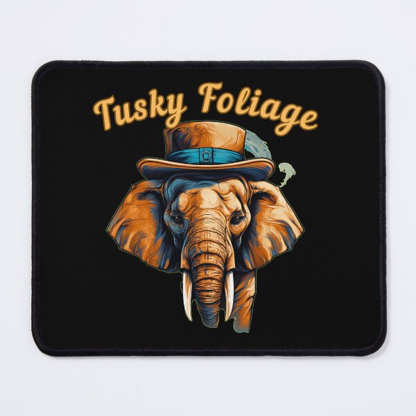 Item preview, Tusky Foliage. adorable elephant designed and sold by ElephantVibes.