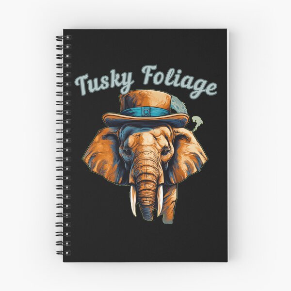 Item preview, Tusky Foliage. elephant quote designed and sold by ElephantVibes.