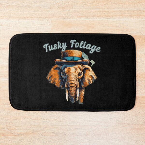 Item preview, Tusky Foliage. elephant quote designed and sold by ElephantVibes.