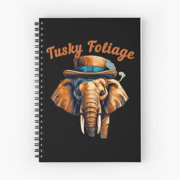 Item preview, Tusky Foliage elephant quote designed and sold by ElephantVibes.