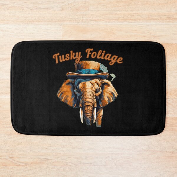 Item preview, Tusky Foliage elephant quote designed and sold by ElephantVibes.