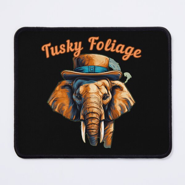 Item preview, Tusky Foliage Flower elephant designed and sold by ElephantVibes.