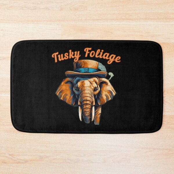 Item preview, Tusky Foliage Flower elephant designed and sold by ElephantVibes.