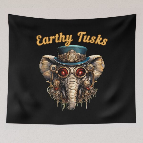 Item preview, Earthy Tusks. funny elephant designed and sold by ElephantVibes.