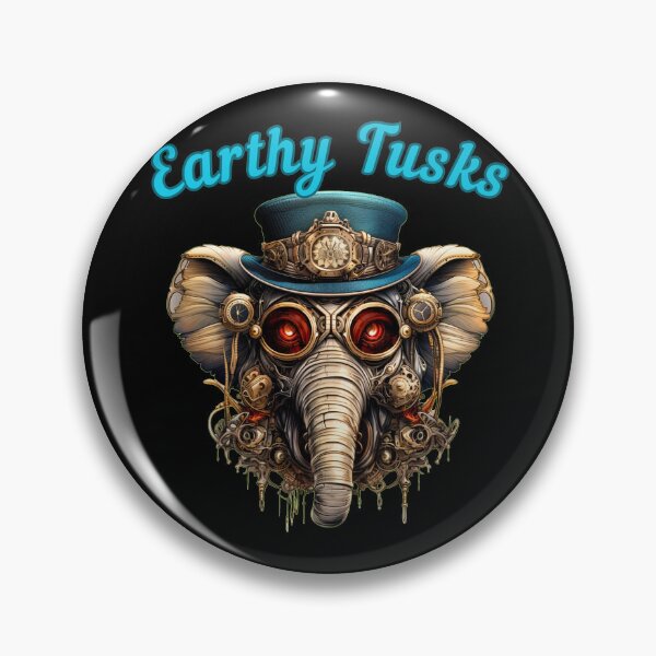 Item preview, Earthy Tusks. colorful elephant designed and sold by ElephantVibes.