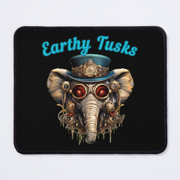 Item preview, Earthy Tusks. colorful elephant designed and sold by ElephantVibes.