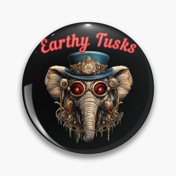 Item preview, Earthy Tusks. elephant head designed and sold by ElephantVibes.