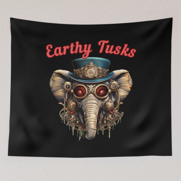 Item preview, Earthy Tusks. elephant head designed and sold by ElephantVibes.